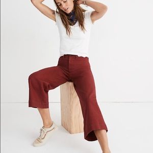 Madewell Wide Leg Crop Emmett Pants